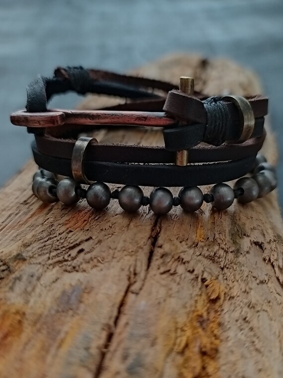 Buy Hook Bracelet Hook Bracelet for Men Leather Bracelet Men Hook