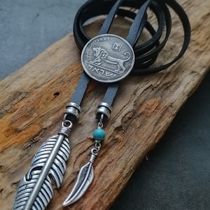 Men's Necklace  Mens Necklace  Mens Necklace Pendant  Mens Coin Necklace  Mens Jewelry Necklace  Rustic Necklace  Gift for Men  Gift Pendant