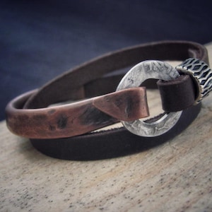 Boho Wrap Bracelet  Boho Womens Bracelet  Womens Leather bracelet  Wrap Leather Bracelet  Womens wrap Bracelet  Leather Bracelet for Women