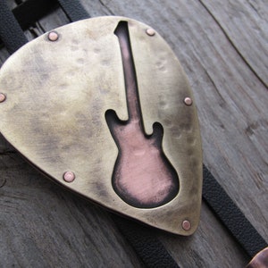 Bolo Tie For Men  Geometric Bolo Tie  Music Bolo Tie  Wedding Bolo Tie  Gift for Musician