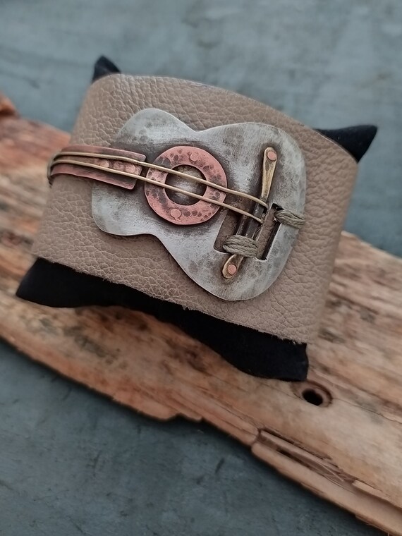 Leather guitar hotsell bracelet