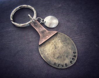 Keychain Metal  Personalized Keychain  Custom Keychain  Customized Keychain  Keychain Gift  Keychain Gift Ping Pong  Metal Keychain  Gift