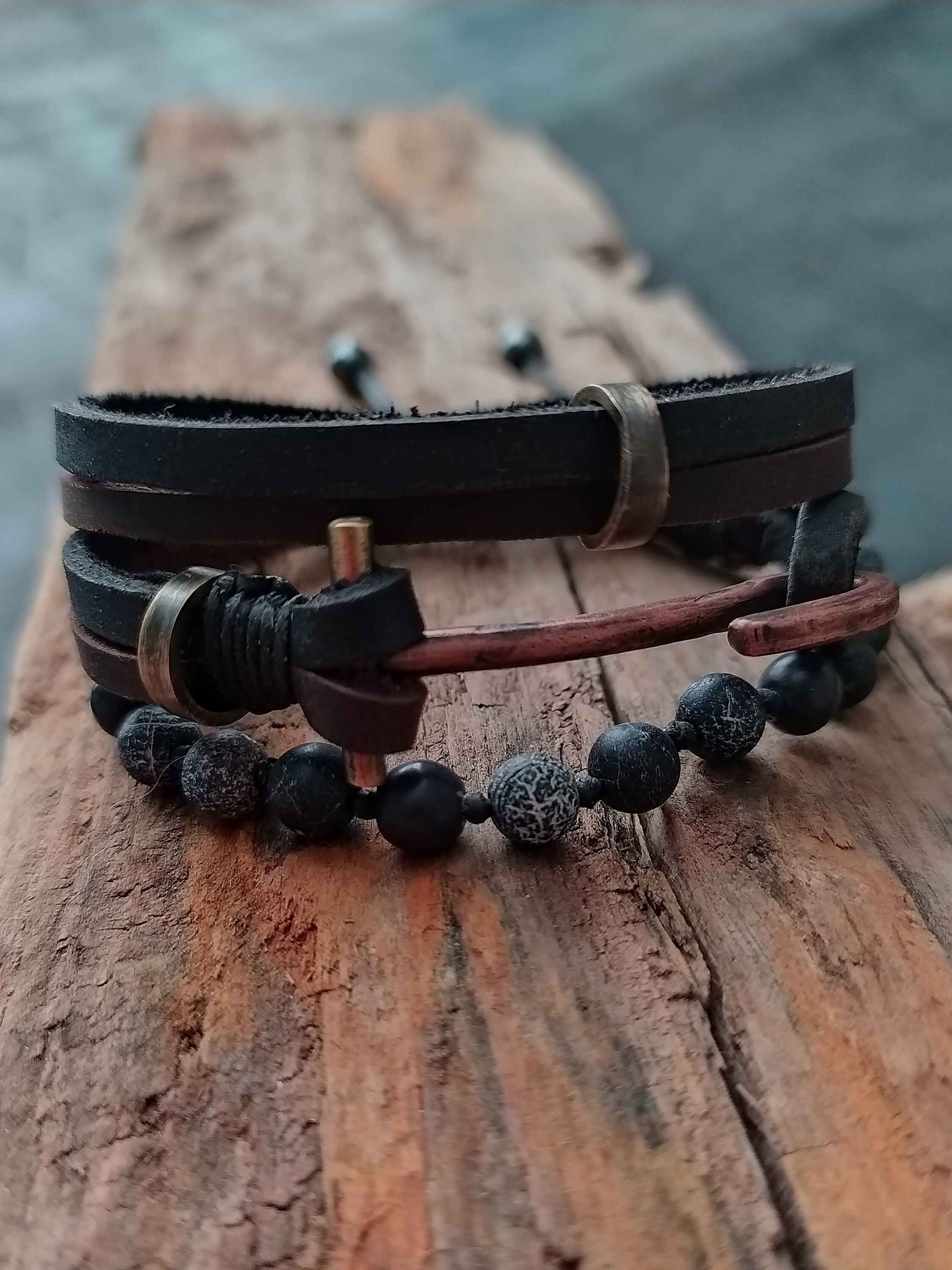 Hook Bracelet Hook Bracelet for Men Leather Bracelet Men
