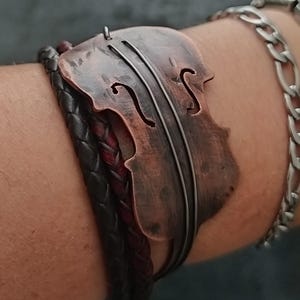 Violin bracelet  Musician bracelet  Musician Bracelet  Violin Leather Bracelet  Musical Bracelet  Gift Music Bracelet  Gift Violin Bracelet