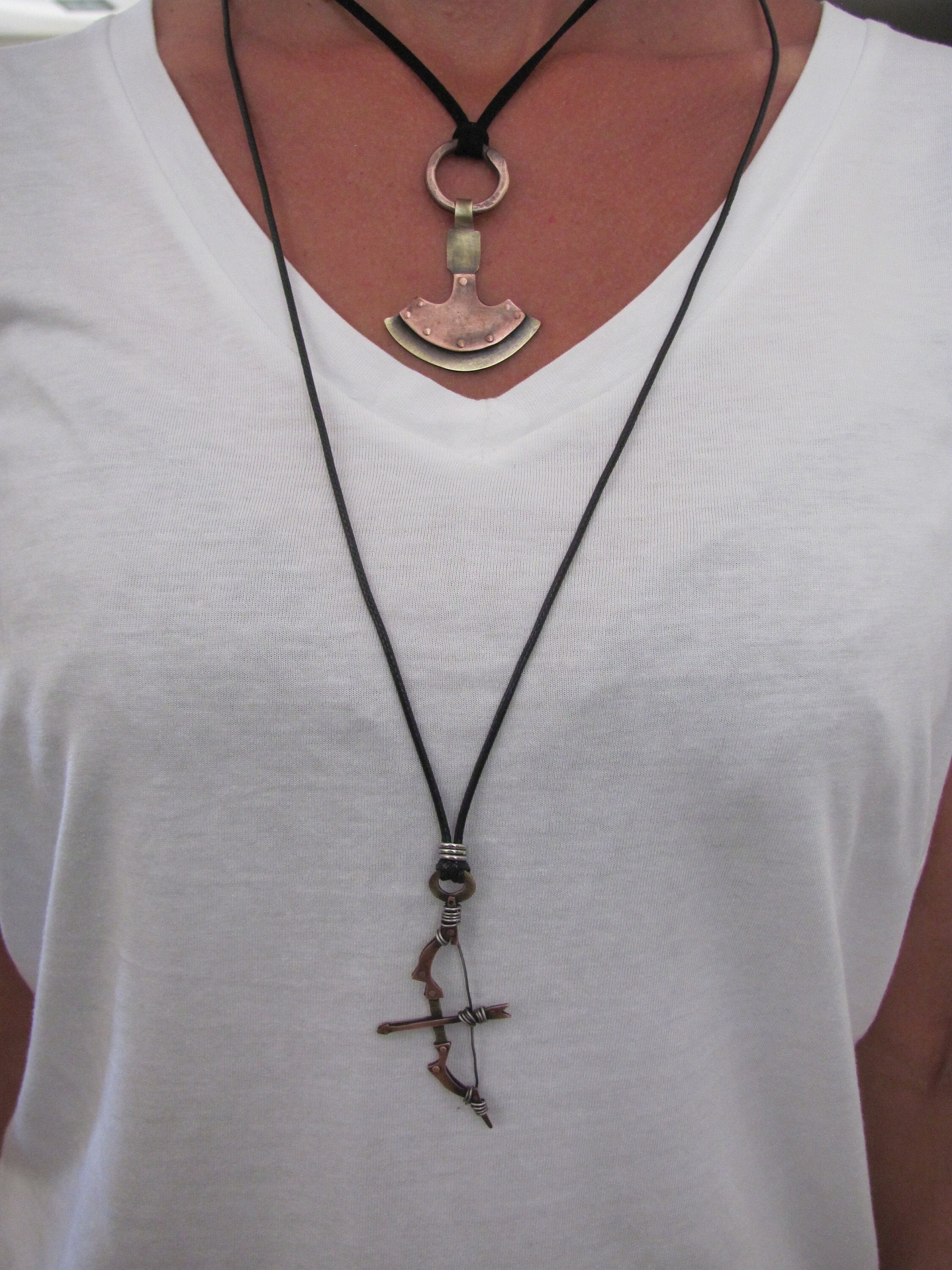 Bow and Arrow Necklace Bow Arrow Jewelry Archery Necklace Etsy