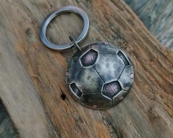 Soccer Keychain  Soccer Ball Gift  Personalized Keychain  Sports Keychain  Soccer Fan  Soccer Lover  Football Sports Fan  Soccer Ball Gift
