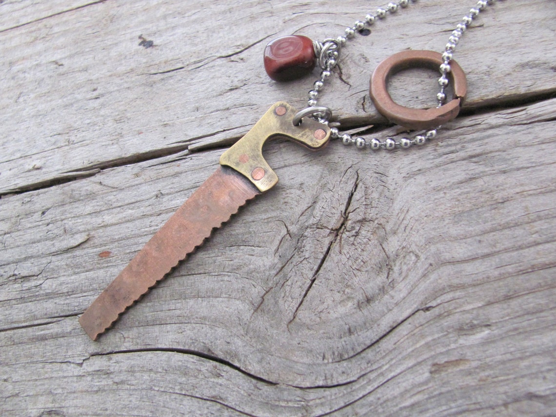 Saw Necklace Saw Jewelry Necklace Saw Pendant Men's Etsy