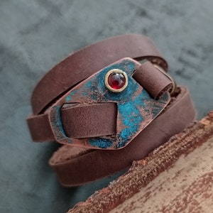 Boho Wrap Bracelet  Boho Womens Bracelet  Womens Leather bracelet  Wrap Leather Bracelet  Womens wrap Bracelet  Leather Bracelet for Women