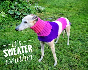 Greyhound Sighthound Jumper Sweater. Saluki, Galgo. Non itch. Machine washable.