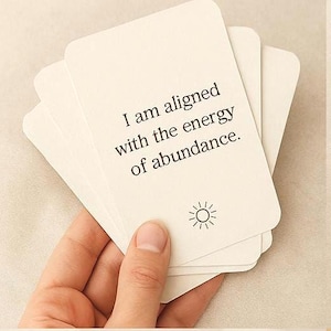 30 printable Affirmation Cards - Self Love & Manifestation Deck (Boho Style)