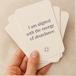 30 Tarjetas de Afirmación Imprimibles - Baraja de Amor Propio y Manifestación (Estilo Boho)