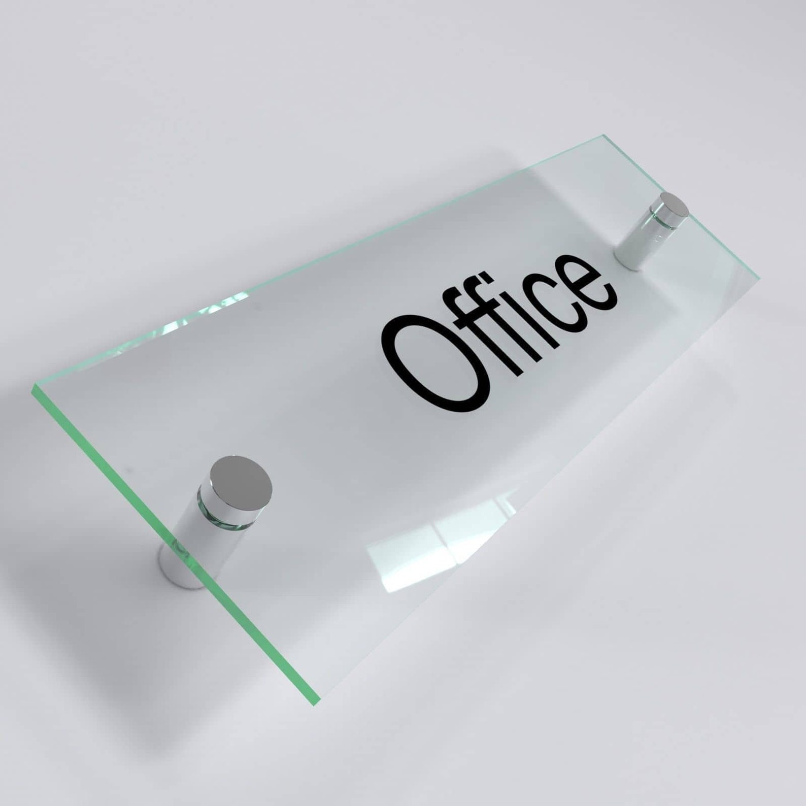 Plaques de porte de bureau Effet de verre Acrylique Texte Etsy