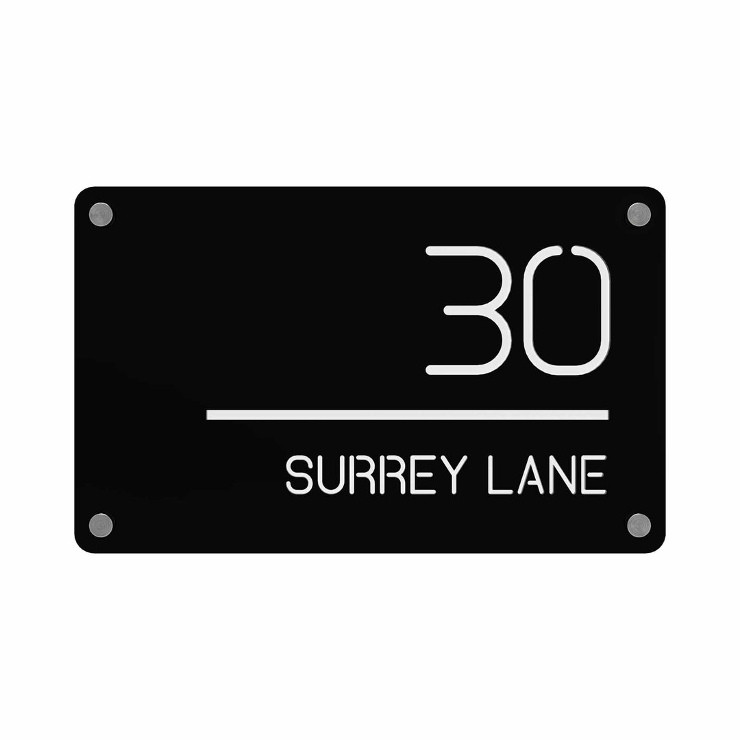 Modern Contemporary House Sign Laser Cut Acrylic Etsy