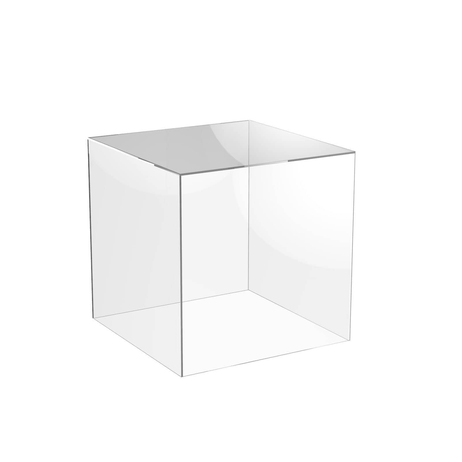 Small Acrylic Box With Lid Clear Cube Display Case Multipurpose Box Square  Conta