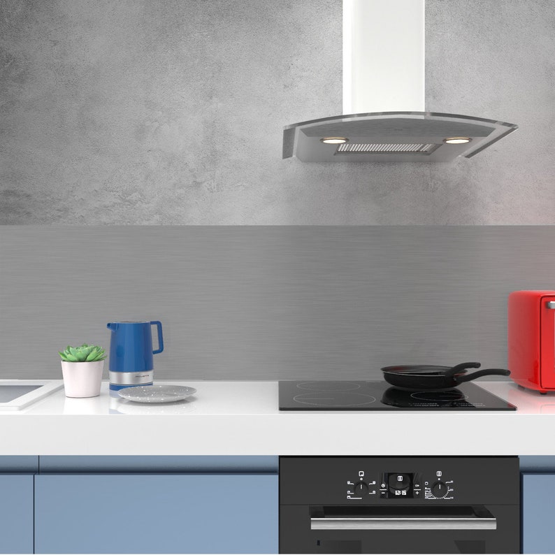 Stainless Steel Splashback Kitchen Cooker Wall Protection Etsy UK