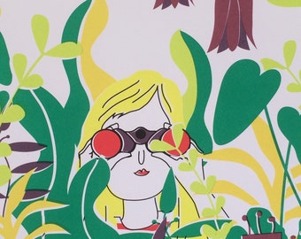Permet d'explorer la sérigraphie originale, impression jungle, art mural, décoration intérieure, affiche ludique