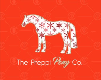 Adult Snowflake PPC Horse Logo