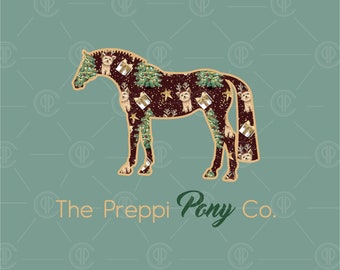 Adult Holiday Puppers PPC Horse Logo