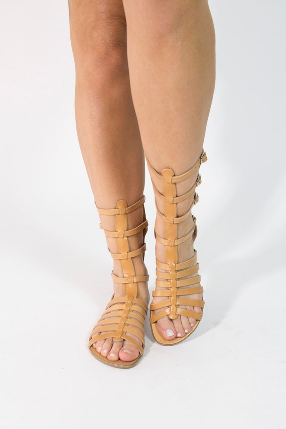 tall strappy sandals