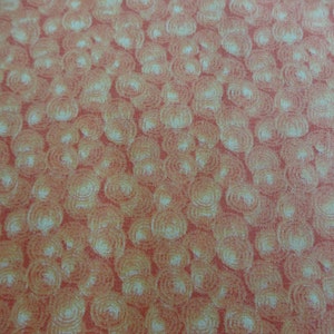 General Fabrics Orange Medallions 557