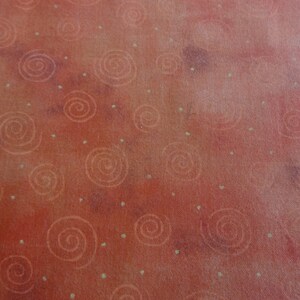 Orange Swirl Pattern  Fabric 559