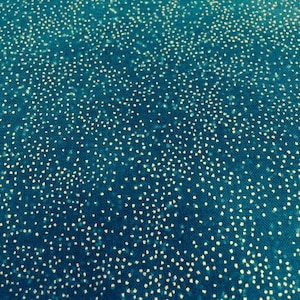 Hoffman Fabrics Woodsy Winter  Metallic Gold Dot   735