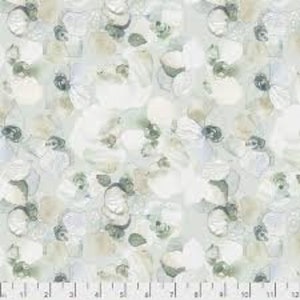 Free Spirit Fabrics Shell Rummel Lt Green Collection Green/Blue Orchard