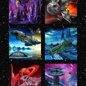 Collection de tissus de science-fiction In the Beginning