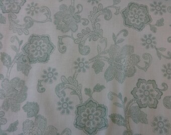 Quilting Treasures Light Green Floral Filigree Fabric 316