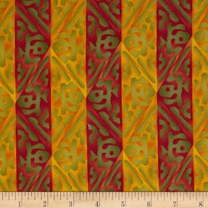 Michael Miller Fabrics - Tiki Woodblock 743