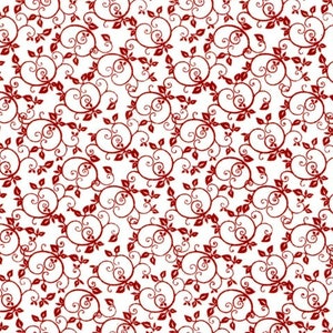 Choice Fabrics Classic Collection Red and White