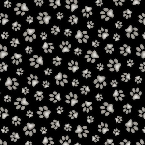 Paw Print Fabric by Elizabeth Studio