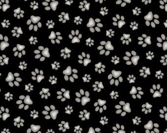 Paw Print Fabric by Elizabeth Studio