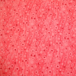 Pink w/Red Polka Dots Fabric 255