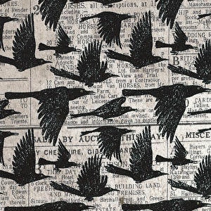 Tim Holtz Eclectic Elements Haunted Fabric Collection