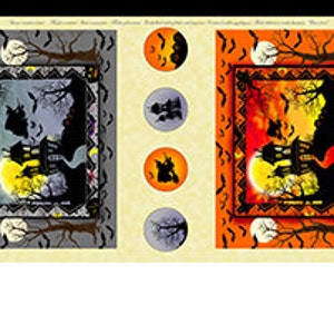 Halloween Quilting Treasures &quot;Hexen Brauen Haha&quot; Stoff
