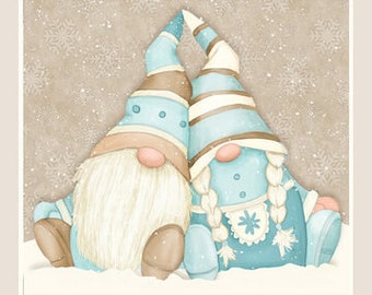 Henry Glass I Love Sn'Gnomies Colección de telas de franela