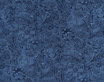 Paisley Denim Fabric - Etsy