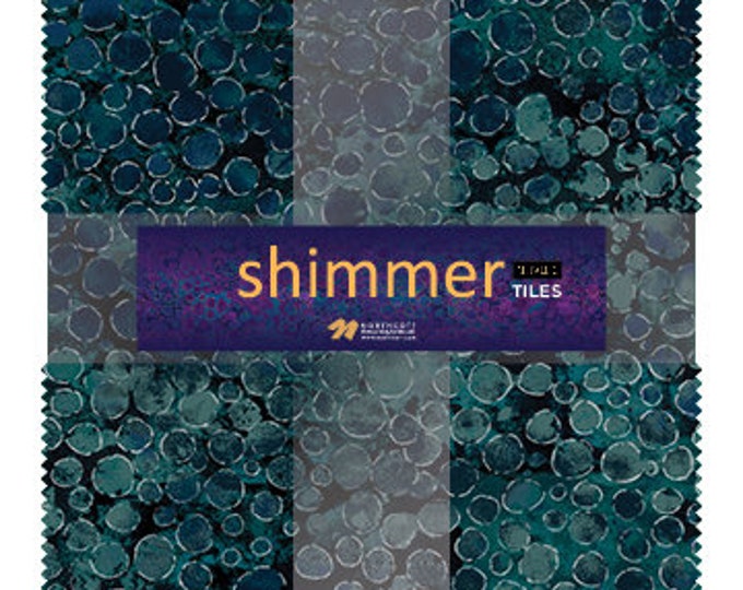 Bandelettes De Tissu Métallisé Northcott "Shimmer" 2.5" (6.35cm) - Precuts + Patron De Quilt Gratuit - Neuf