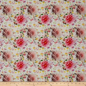 Stof Fabrics Pink Floral Fabric Collection