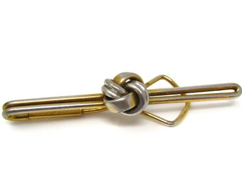 Knot Tie Clip Tie Bar Vintage Gold Tone Stand Out from the Crowd with Class