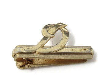 Letter D Initial Tie Clip Tie Bar: Vintage Gold Tone - Stand Out from the Crowd with Class