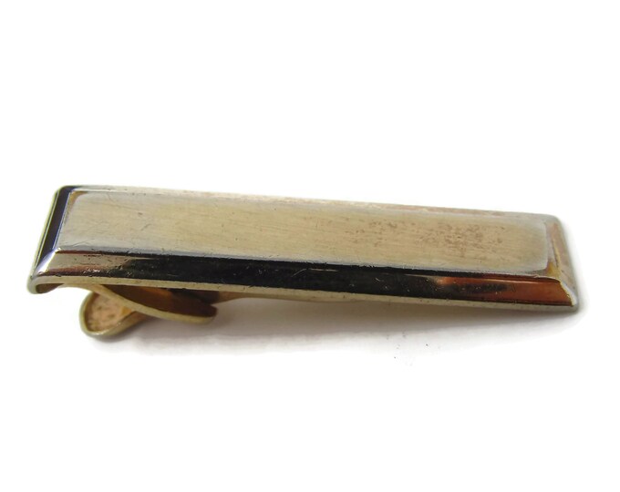 Vintage Tie Bar Clip: Nice Beveled Edge Design Smooth & Classic