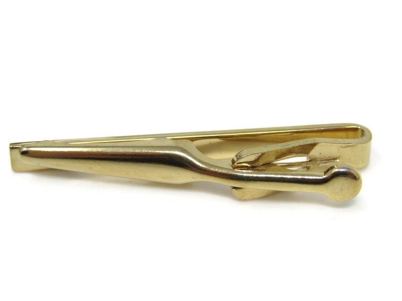 Classic Straight Tie Clip Bar Gold Tone Vintage Men/'s Jewelry Nice Design