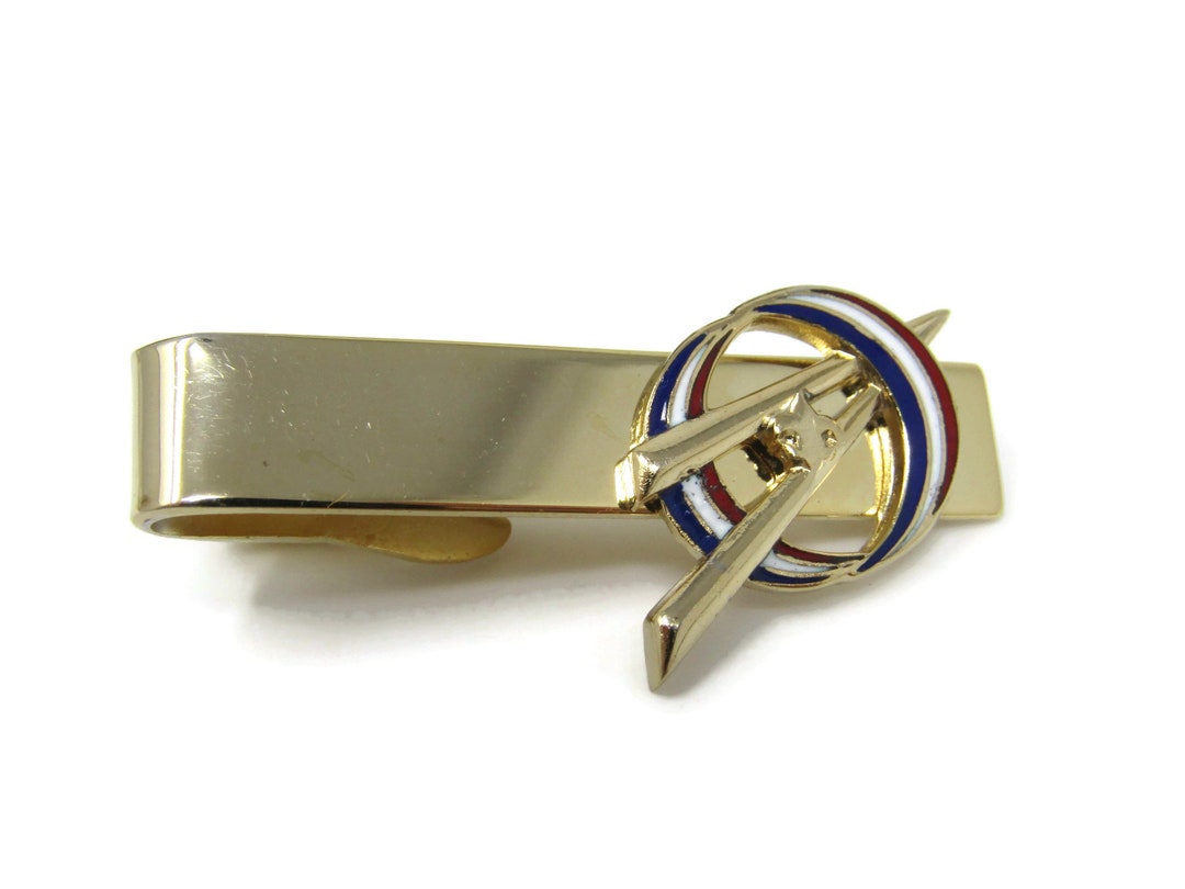 BSA Boy Scouts Tie Clip Tie Bar Vintage Gold Tone Stand Out From the