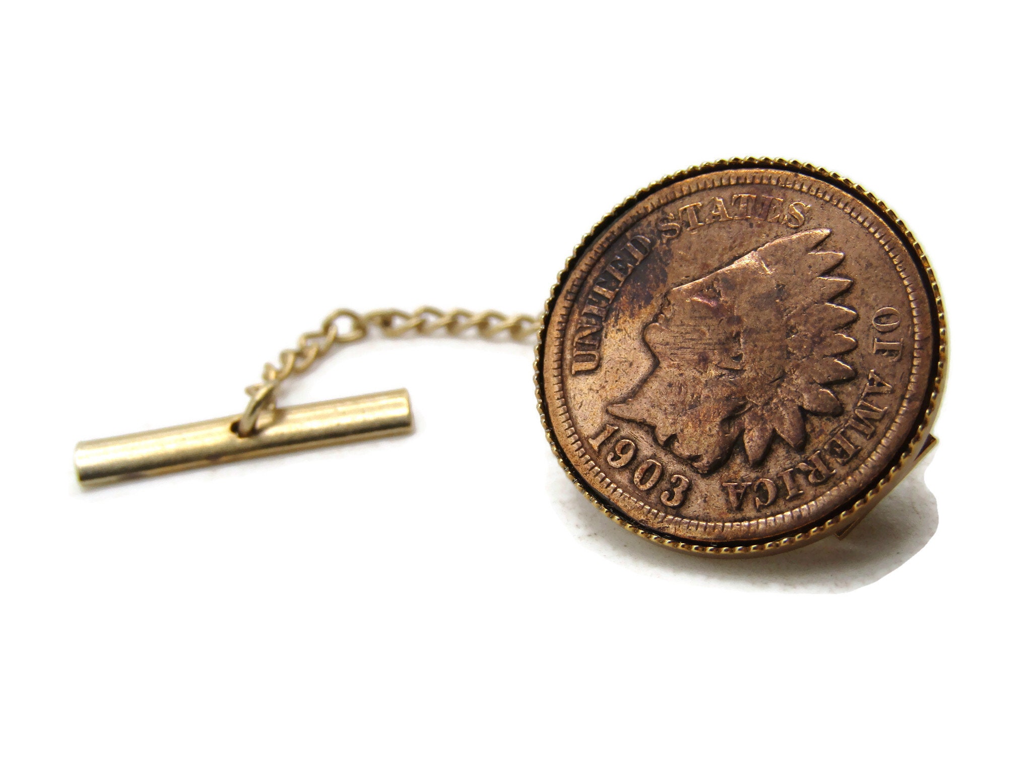 coin tie clip