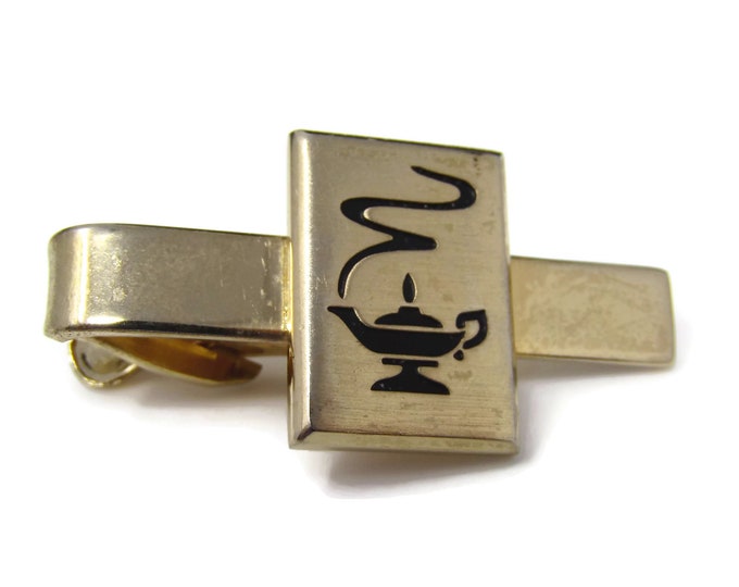 Vintage Tie Clip Tie Bar: Genie Lamp Excellent Design