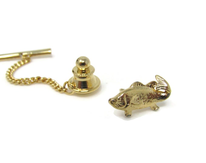 Fish Tie Tack Pin Vintage Men's Jewelry Nice Design