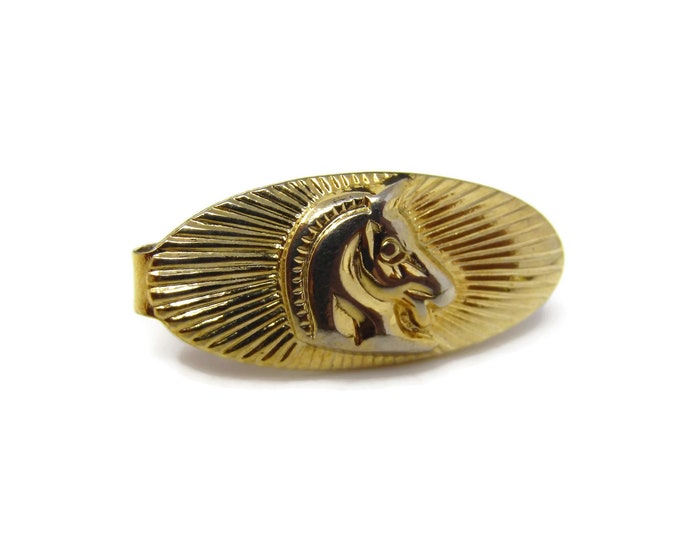 Vintage Tie Clip Tie Bar: Horse Head Horsehead