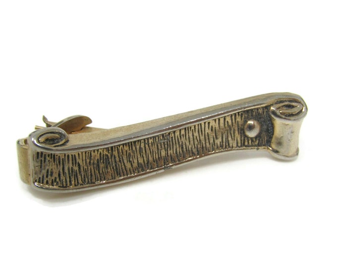 Scroll Design Tie Bar Clip Vintage Men's Jewelry Nice Design